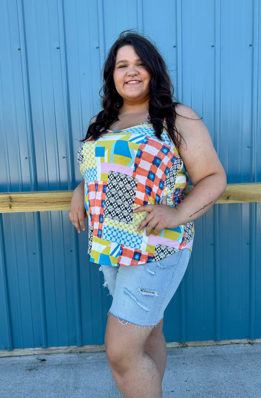 Patchwork Tank Top