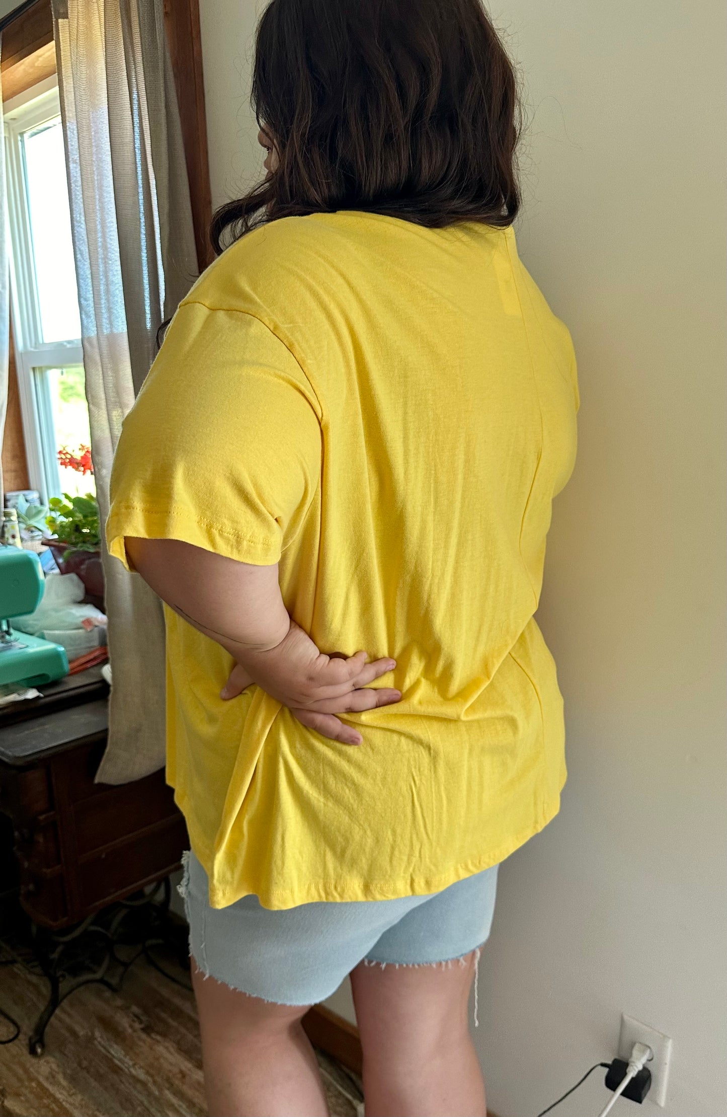 Oversized Yellow Tee