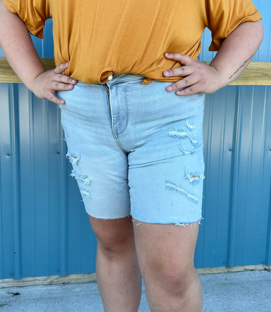 Judy Blue Long Denim Shorts