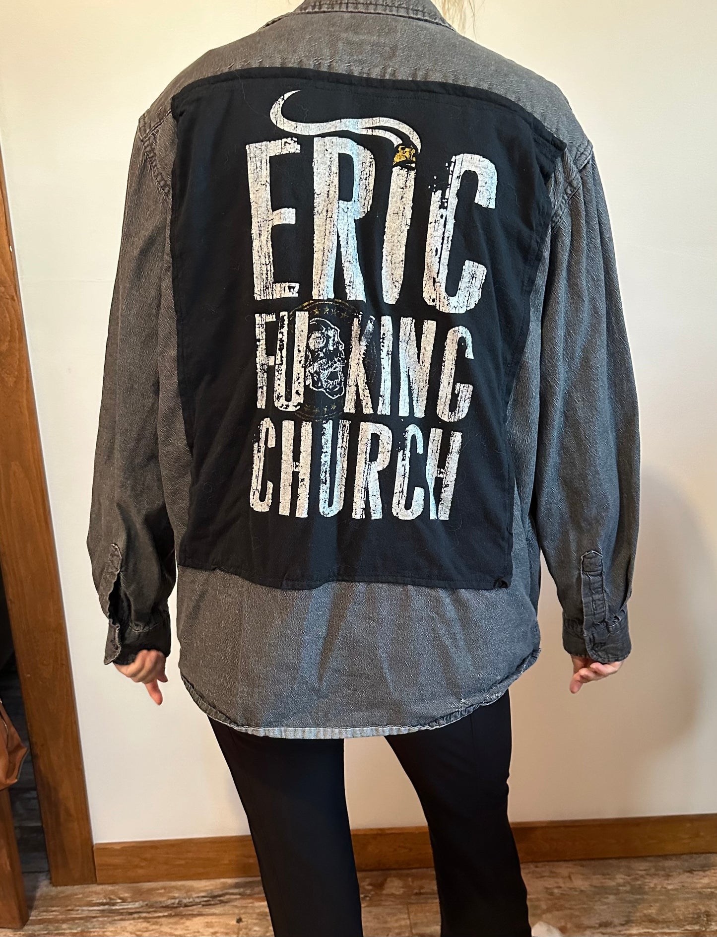 Eric Church charcoal button up