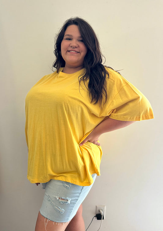 Oversized Yellow Tee