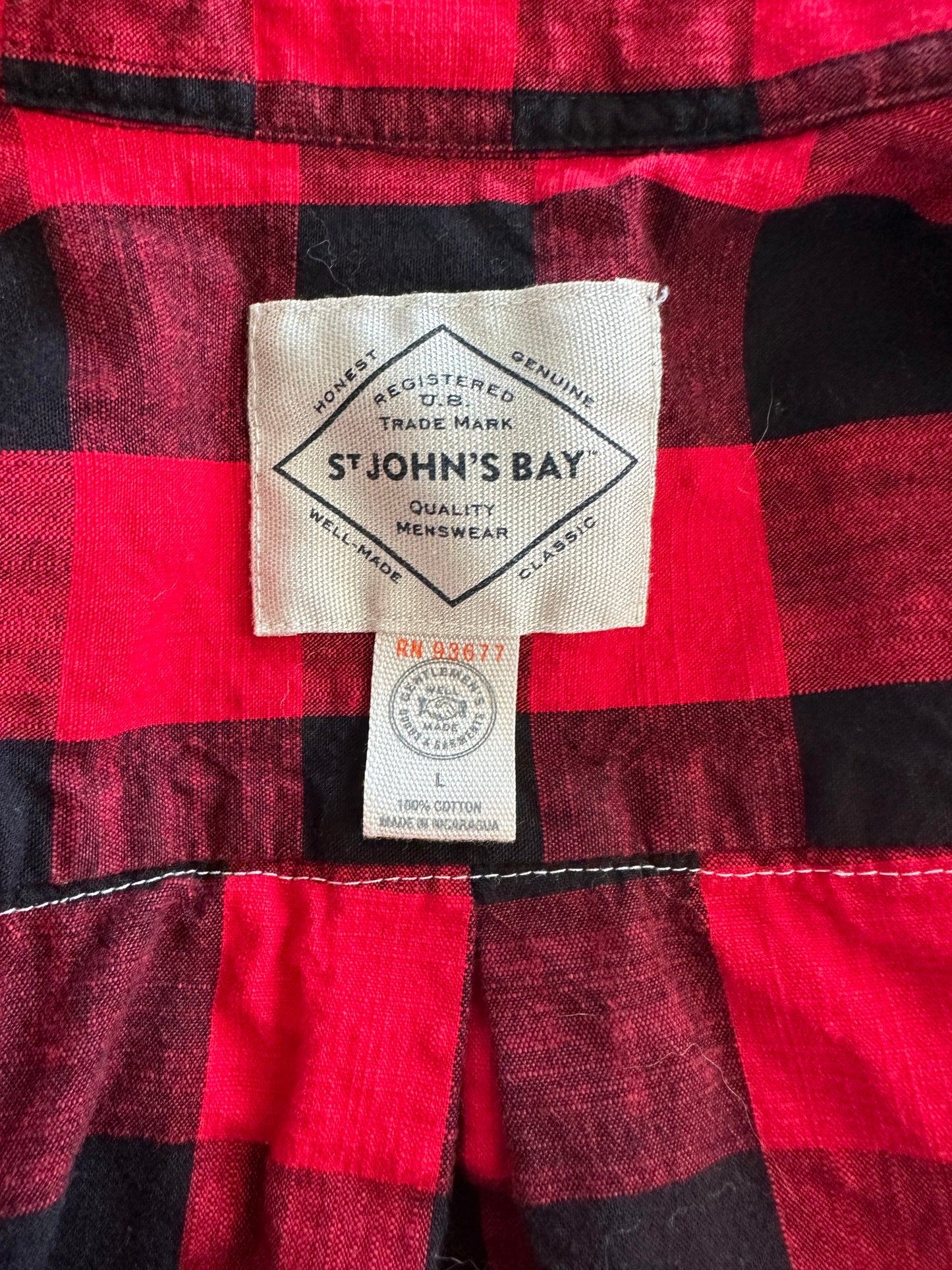 Honkey Tonk red and black flannel