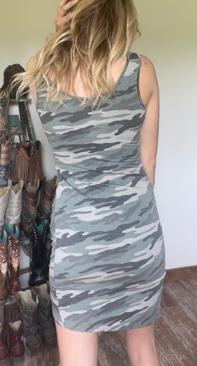 Camo Tank Dress